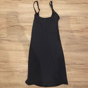 Skims Black Soft Lounge Slip Mini Dress XS